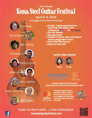 2024 Kona Steel Guitar Festival Poster